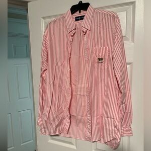 Ralph Lauren Pink and White Striped Shirt